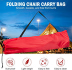 Camping Chair Bags Replacement for Coleman, Camp Folding Chair Bag, Lawn Chair Bag Replacement Outdoors & Sports,36.61 Inches, Red, 2 Pack