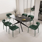 YOUNIKE Upholstered Dining Chair Single Premium Faux Leather Kitchen Dining Room Chair with Back Modern Padded Comfy Accent Side Chair for Living Room, Bedroom, Cafe Black