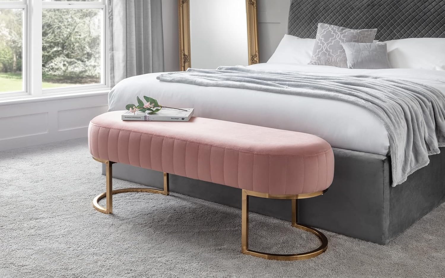 Julian Bowen Harrogate Bench, Pink