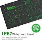 iPower 10" x 20.75" Seeding Heat Mat with New-Upgraded Carbon Film, Indoor Gardening Plant Germination Starting Pad, Durable Waterproof, Black