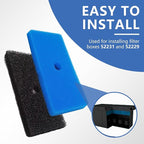 2 Sets Replacement Pond Filter Pads for Outdoor Ponds - Coarse and Fine Pond Filter Media for Pond 871980305528 Compatible with 52231 and 52229 Filter Box, Sponge Filters Replacement for Fish Ponds