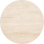 Hooker Melange Cirque Spot Table with Cream Colored Travertine Xalapa Honed Stone