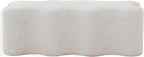 SAFAVIEH Couture Collection Jacqualessa Cream Chenille Bench (Fully Assembled)