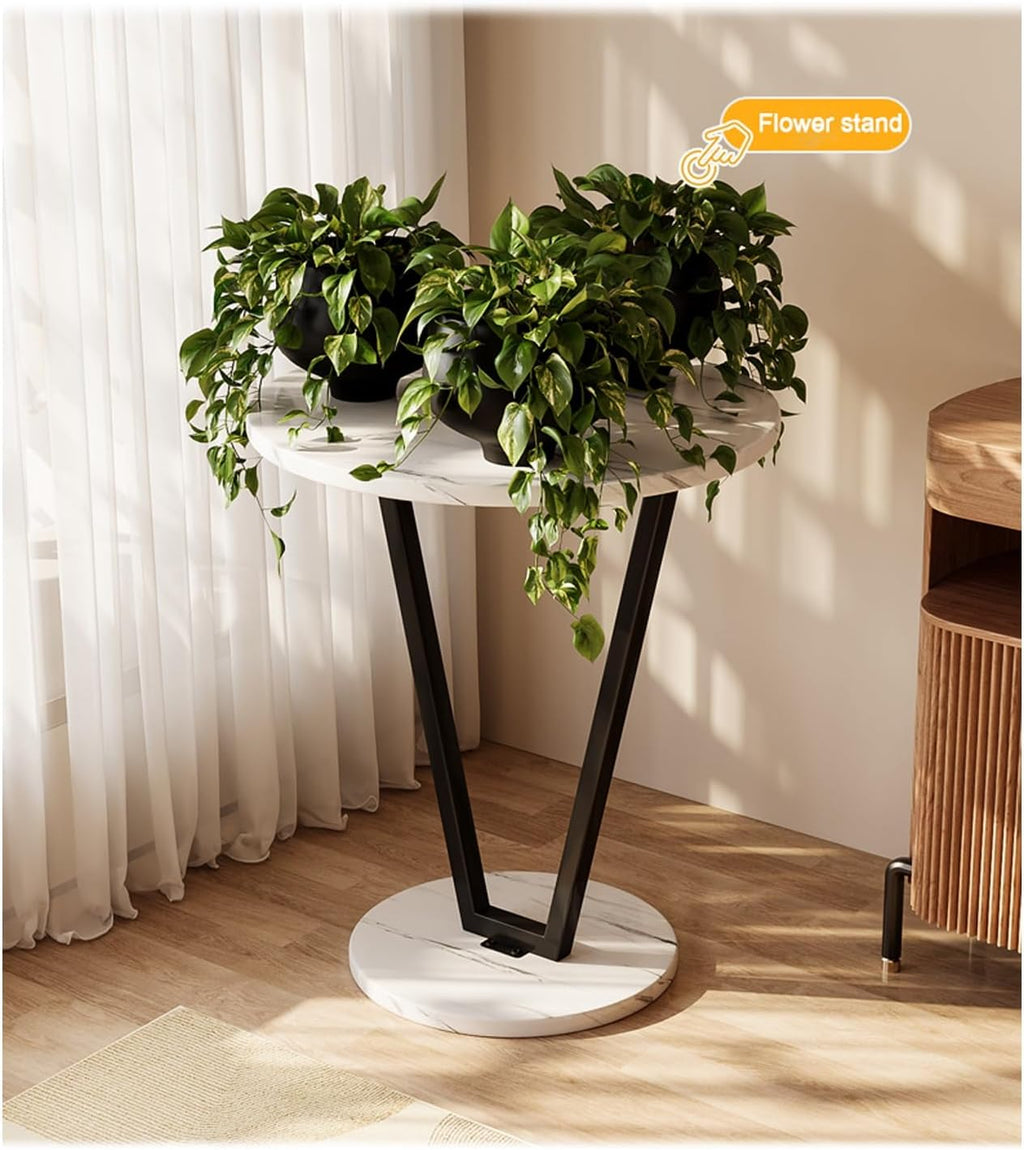 Sofa Side Table, Small Table, Side Cabinet, Small Coffee Table, Bedside Bedside Table, Small Round Table, Storage Rack, Rounded Corner Table (Color : Black), 32454