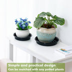 Plant Saucer 15 Pack Plant Trays for Pots 12 Inch Plastic Plant Saucers for Outdoors and Indoors Black Drip Trays for Potted Plants Flower Pot Plates to Catch Water Plant Drainage Dishes No Holes