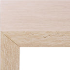 SAFAVIEH Home Collection - Woodrow Square Accent Table, Neutral Beige Faux Travertine Veneer (ACC7006B)