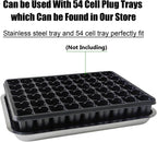 Stainless Steel Plant Trays, 5 Pack Multi-Purpose Tray for Indoor Outdoor Plants, Seed Starting Tray for Potted Plants(11.6 inch×15.2 inch, 1.45" Height, 5-Pack)