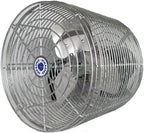 Schaefer VK12-GA VersaKool Air Circulator Fan, Ceiling Wall Mount & Aluminum Blade, 1470 CFM, 1/10 hp, Energy-Efficient Commercial Fan for Patio, Garage, Industrial & Workshop (Silver)