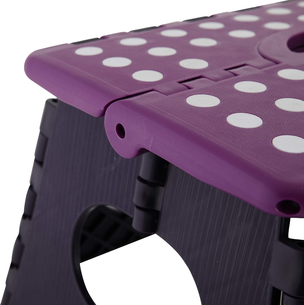 axentia Klapphocker, aus Kunststoff, Faltbarer Tritthocker stabil bis 150 kg, farblich sortiert