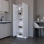 Pantry Cabinet Coahoma, Kitchen, White
