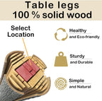 THUMEYE Narrow Side Table with Fabric Basket, 7" Wide, 3 Tier Skinny End Table with Wood Legs, Slim Nightstand/Bedside Table for Small Spaces, with Adjustable Feet, 15.7" L x 23" H