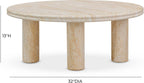 Tov Furniture Amora Faux Travertine Nesting Accent Tables