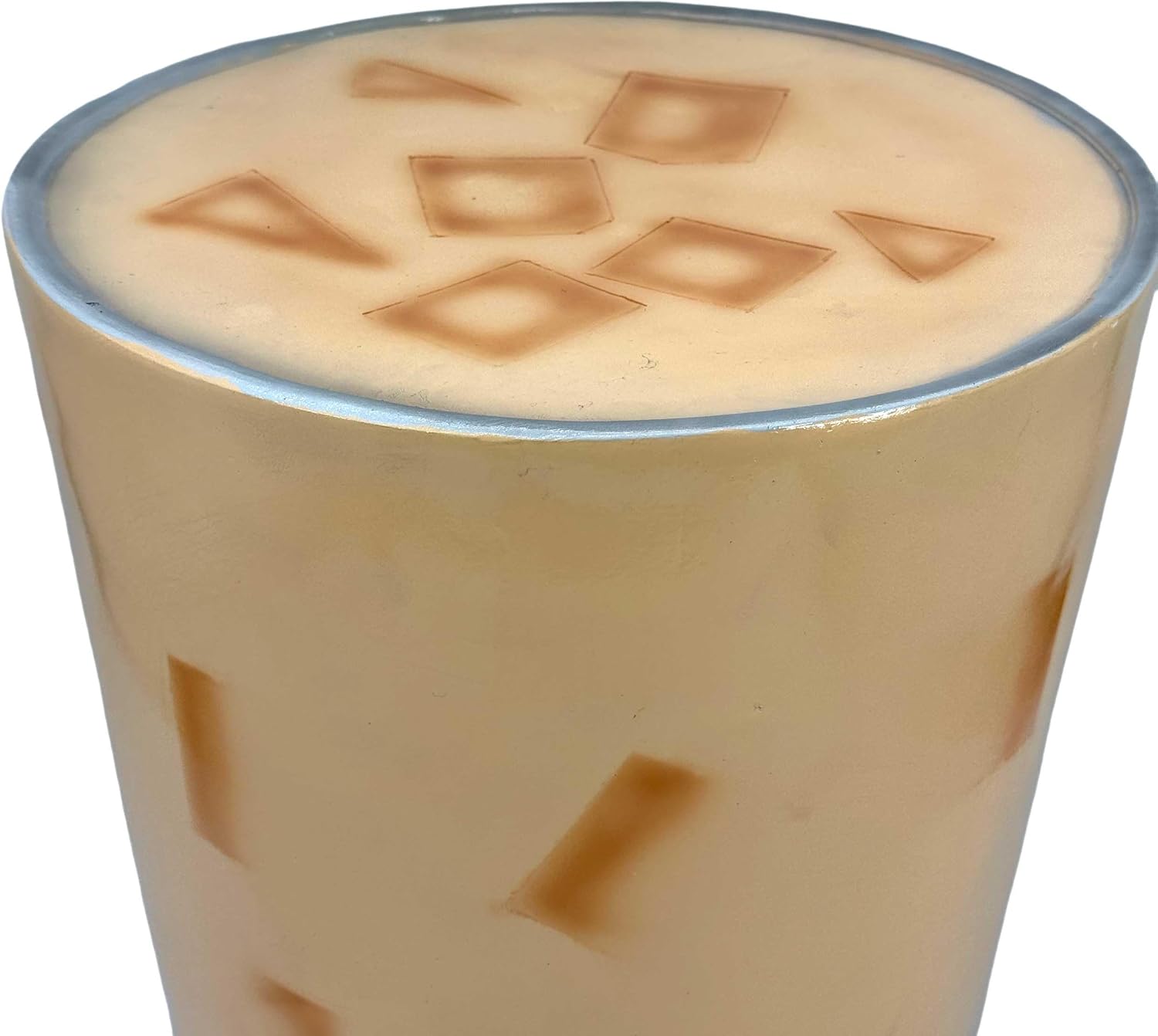 Galt International 18" Boba Milk Tea Stool Side Table | Asian Bubble Tea Boba Accent Table Cute Fantasy Fun Eclectic Home Decor Resin