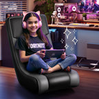 GTPLAYER Floor Rocker Gaming Chair – Adjustable Angle Limiter, Ultra Lightweight Ergonomic Floor Rocking Game Seat for Gaming and Lounging, Black