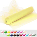 Tulle Fabric Rolls, 54 Inch by 10 Yards (30 ft) Tulle Ribbon for Wedding Party Decoration Sheer Fabric Spool Bolt, Ceiling Decor, Tutu Skirt, Christmas Gift Wrapping, Soft & Drape (Baby Maize)
