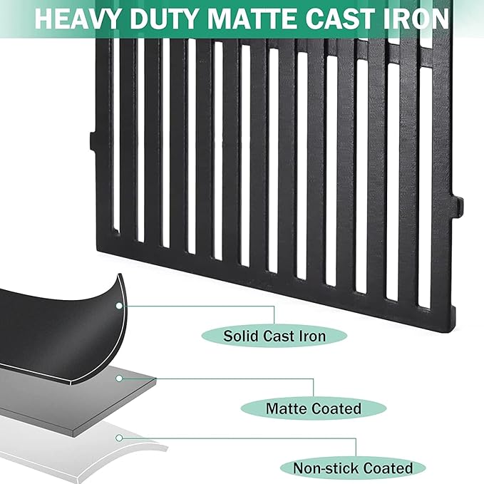 Criditpid Grill Replacement Parts for Weber Genesis 300 Series, 7620 Flavorizer Bars, 7622 Heat Deflector, 7528 Grates & 65054 Warming Rack Kit for Weber 310 S310 E320 E330 S330 EP310 Grill