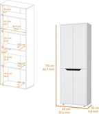 White 5 Shelf Kitchen Pantry