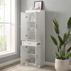 HomeStock White Modular Pantry Cabinet - Kitchen Storage Organizer