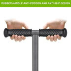 Dolibest Lawn Coring Aerator, Stainless Steel 4 Corer Plug Aerator Tool with Soft Rubber Grip, Manual Grass Aerating Tool, Garden Tool & Cleaning Hand Tool for Loosening Soil and Improving Lawn Health