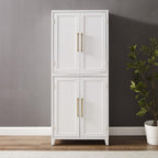 Maykoosh French Fabulous Roarke Kitchen Pantry Storage Cabinet - 15.75" D x 30" W x 70.63" H, Adjustable Shelf, Floor Mountable, Engineered Wood Finish