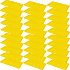 SUNPACK 10" x 20" Heavy Duty Shallow Plastic Seed Starting Tray, Yellow, 1" (Pack of 30) - Lined with Drainage Holes for Excess Water and Aeration, Ideal for Greenhouses or Indoor Gardening
