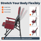 Overmont Camping Chair with Lumbar Support for Adults - Oversized with High Back Supports 450 LBS - Heavy Duty Folding Chair Portable for Outdoor Lawn Patio Balcony with Patent No.: US D1.028.543 S
