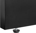 Crosley Furniture Kenji Media Console, Record Player Stand with Vinyl Storage, Modern Home Organizer, Black