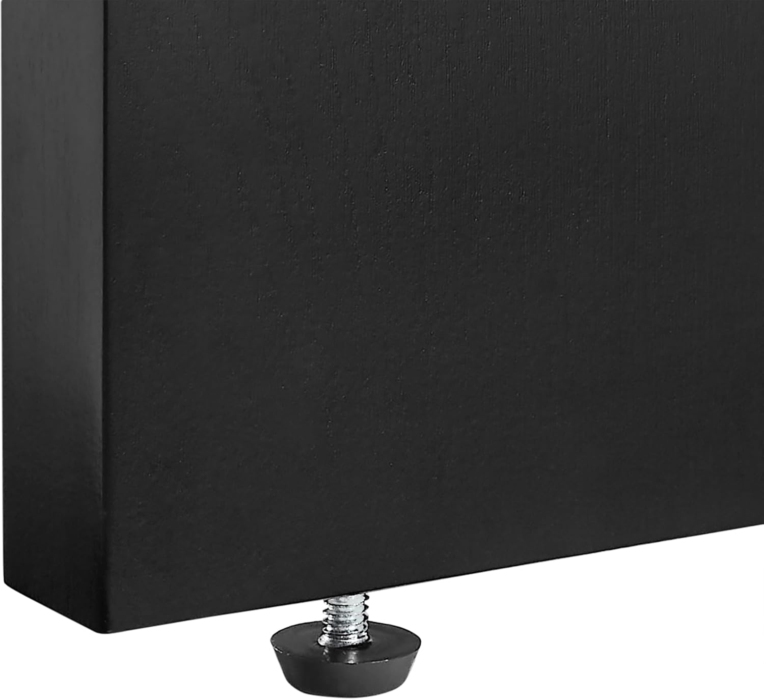 Crosley Furniture Kenji Media Console, Record Player Stand with Vinyl Storage, Modern Home Organizer, Black