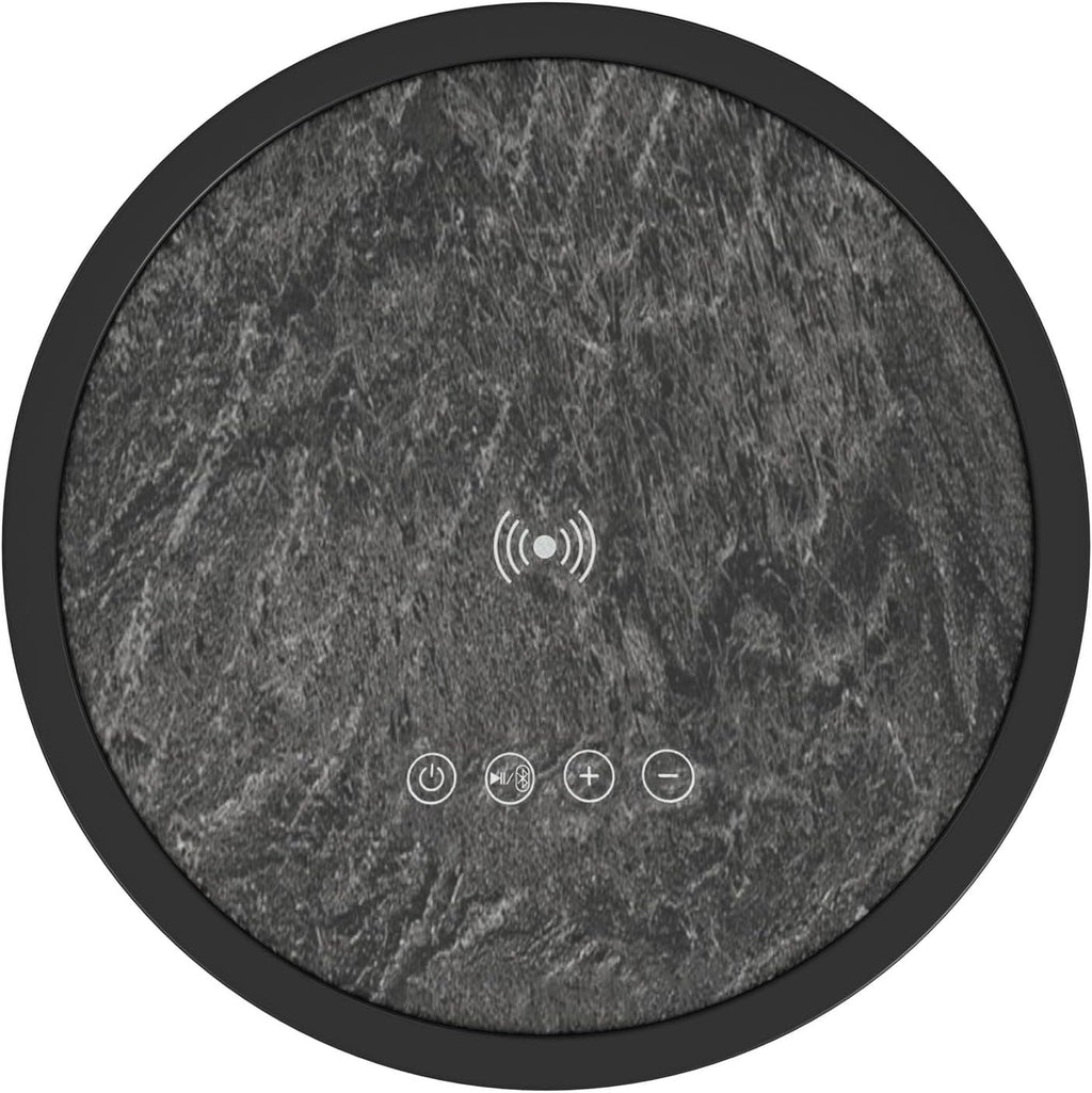 Picket House Furnishings Nebula Round Smart End Table in Black