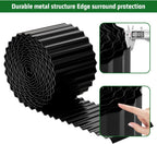 SnugNiture Corrugated Metal Garden Edging,10" x 20' Sturdy Lawn Edging Border,Landscape Edging Border for Lawn, Flower Bed,Garden and Yard