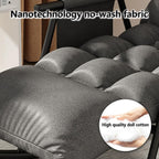 Leisure Rocking Chair and Footstool Set, Modern Living Room Rocking Chair with Cushion,Bedroom Breathable Sofa Lounger with Legrest,Comfortable Garden Rocking Chair with Armrests,Adjustable