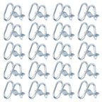 20 PCS Cross Connector Pipe Clips for 1/2" EMT Electrical Pipe(O.D. : 0.706"), Cross Conduit Clamp for Greenhouse, Awning & Fence, Tripods