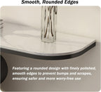 Modern Console Table with Sintered Stone Top | Narrow Console Table with Metal Frame, for Hallway Living Room Bedroom Hotel & Behind Sofa(Black-B,150x30x80cm)