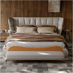 Modern End of Bed Bench, Leather Long, Modern Upholstered Bedroom for Living Room Foyer Indoor Entryway Entryway(Orange,180 * 45 * 55cm)