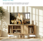 Home Zone Living Stackable Storage Cube End Table with Door or Shelf Options, Modular Bookshelf or Side Table for Living Room or Office