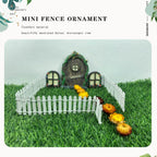 Miniature Fairy Garden Fence 35 Inches,Fairy Garden Accessories Outdoor Wood Picket Fence,DIY Flowerpot Decoration DIY Wood Picket Fence, Miniature Decoration Mini Ornament for Dollhouse