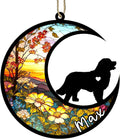 Personalized Dog Memorial, Custom Name Bernese Mountain Dog Christmas Ornament with Name, Custom Breeds, Pet Loss Light Catcher, Gifts for Lovers Loss of Pet Sympathy on Mothers Day Christmas