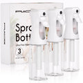 3 Pack Continuous Spray Bottle for Hair, 6.8 OZ Ultra Fine Mister Sprayer