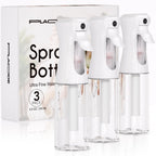 3 Pack Continuous Spray Bottle for Hair, 6.8 OZ Ultra Fine Mister Sprayer