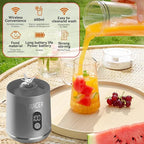 Portable Personal Electric USB Juicer，600ML Mini Blender Portable Blender For Shakes and Smoothies juice，12 Blades Great for Mixing，Compact、Convenient and Versatile (grey)