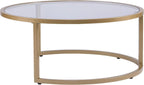 SEI Furniture Evelyn Glam Nesting Coffee Table 2-pc Set, Gold