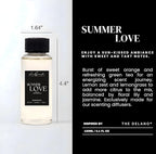 Aroma Scent Diffuser Starter Kit for Up to 1000SQ. FT. Coverage - 120ML Waterless Essential Oil Scent Included - Luxury Aroma Diffuser Ideal for Home, Office & Hotel (Black, Summer Love)
