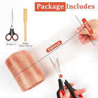 Copper Mesh Rodent Control, 5 in x 50 ft Proof Wire Screen Roll for Mice Rat Rodent, Bat & Snail, DIY Blocker Weep Hole Filler & Wool Mouse Trap