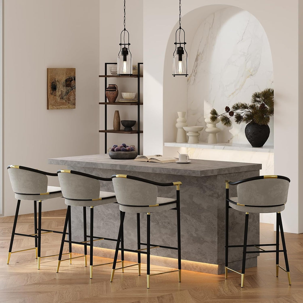 homary 72" Large Gray Kitchen Island with Storage & LED Lights, Wood Freestanding Island with Wine Rack, Drawers, Cabinet & Shelves, Modern for Kitchen & Dining Room