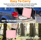 6 FT Folding Table with Carry Handle, Portable Fold-in-Half Plastic Table, Rectangle Foldable Table for Indoor/Outdoor Beautiful Pink