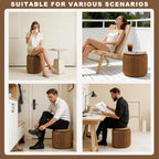 Foldable Stool — Paper Foldable Stool,Folding Paper Stool, (Book-Sized) ，11 Inches High ，Made from Eco-Friendly Kraft Paper ， Ideal for Home & Travel ， Supports Up to 660 lbs ，Brown