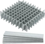acDesign 40Pcs Grid Drawer Dividers, Adjustable Drawer Organizer for Socks, Underwear, Lingerie, Makeup, Bedroom Office Kitchen Storage (Grey)