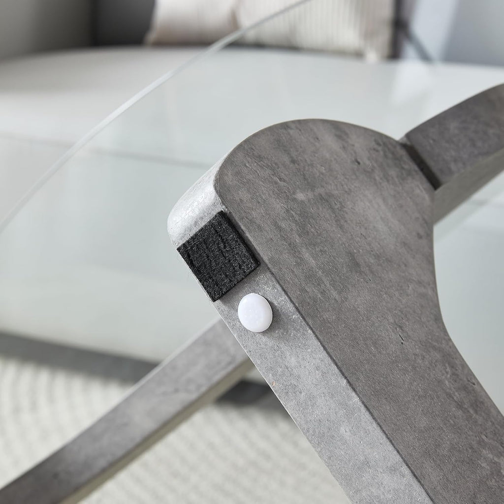 Btrpily Wooden Coffee Table - Modern Marble Coffee Table， Contemporary, Stylish, High-End Furnishing for Your Living Room (Marble Stone, Triangle)