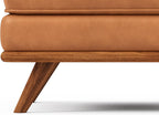 Valencia Artisan Ottoman Italian Nappa 11000 Top Grain Leather, Perfect Balance of Support and Comfort, Clean Lines, Sleek Finishes, and Thoughtfully Curated Details