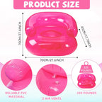 Inflatable Chair, Waterproof PVC Blow Up Chairs with 2 Air Vents, Portable Swimming Aider, Floating Seat for Boys Girls, Air Couches for Camping